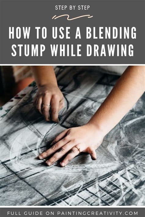 How to use the blending stump in drawing to create smoother surfaces ...