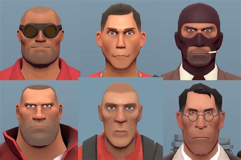 TF2 Cast faces in 2022 | Team fortress 2 medic, Team fortress 2, Team ...