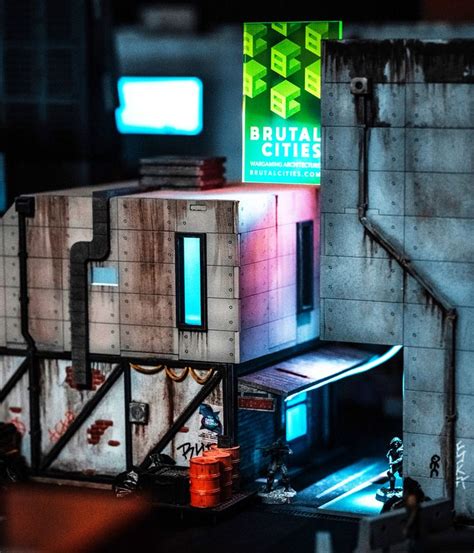 28mm Cyberpunk terrain - Easy Aug shop | Wargaming terrain, Cyberpunk ...