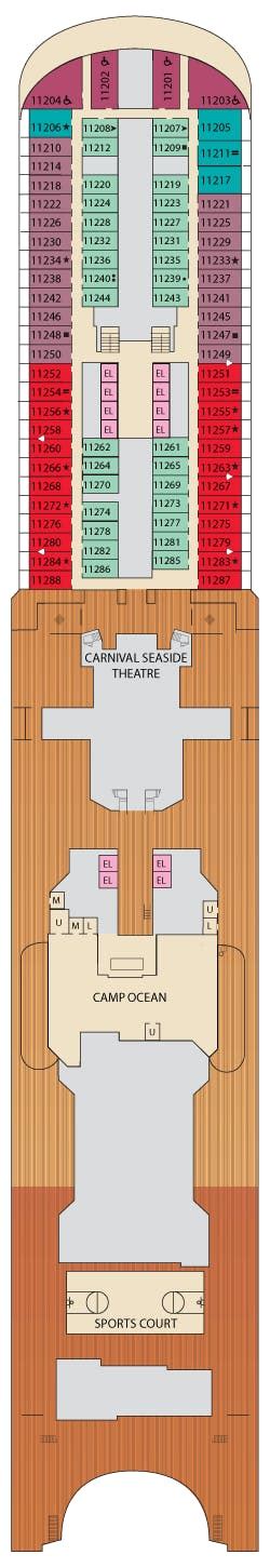 Carnival Venezia deck plans - Cruiseline.com