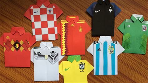 World ????cup 2018 how to make a T-shirt jersey, origami, paper craft