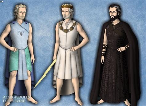 Poseidon, Zeus and Hades by dracarysVG on DeviantArt