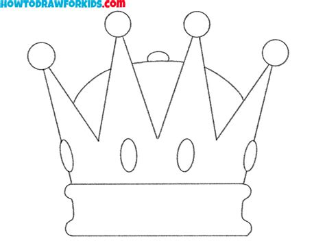 How to Draw a King Crown - Easy Drawing Tutorial For Kids