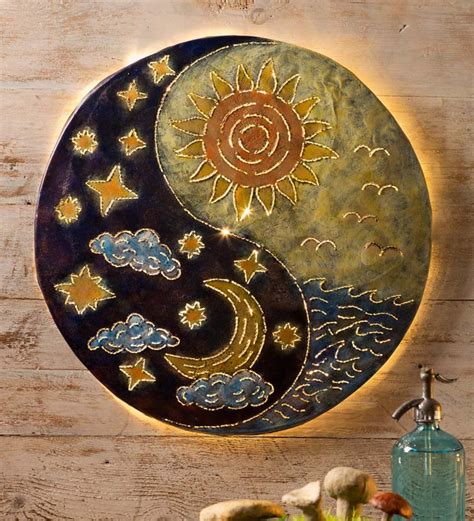 Sun and Moon Yin Yang Wall Art | Wind and Weather