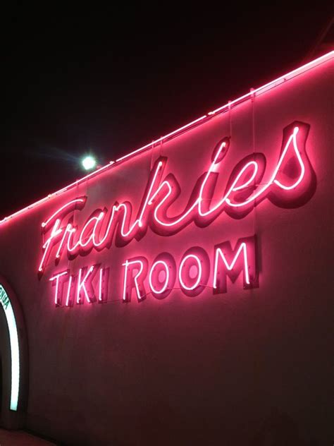 Frankie's Tiki Room Neon Sign Art, Neon Signs, Vodka Red, Tiki Room ...