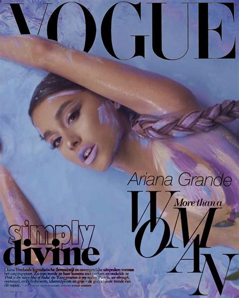 Ariana Grande Vogue | Vogue photoshoot, Vogue magazine covers, Ariana ...