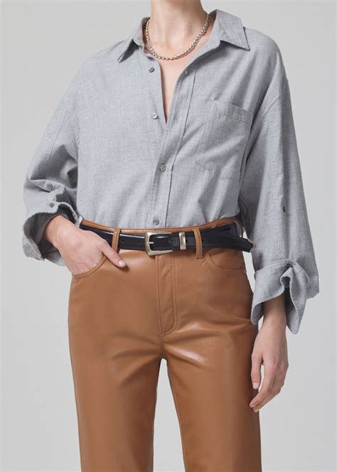 Kayla Shirt in Whisper Grey – chanElizabeth