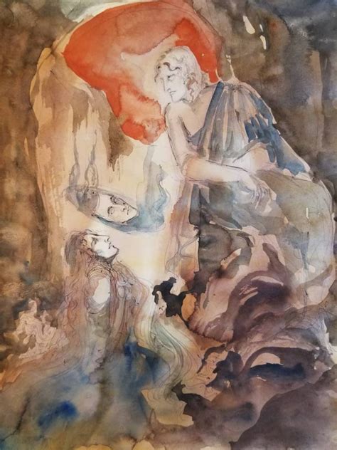 Narcissus and Echo Original Painting Ancient Greek Mythology | Etsy