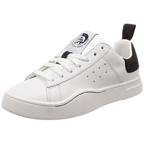 Diesel - diesel women's s-clever low w-sneakers, white/black, 10 m us ...