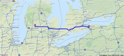 Driving Directions from Greenville, Michigan to Niagara Falls, New York ...