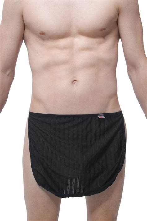 Loincloth Mesh Stripes Black - PetitQ Underwear, Men's Sexy Underwear ...