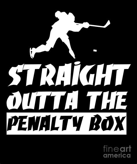 Ice Hockey Penalty Box Digital Art by EQ Designs