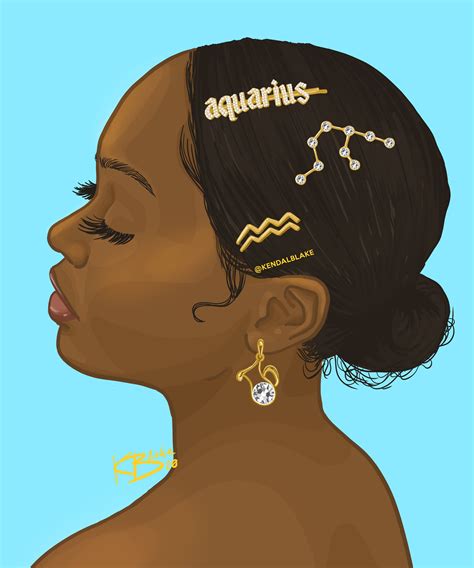 Aquarius Black Woman | Black girl art, Black girl magic art, Aquarius art