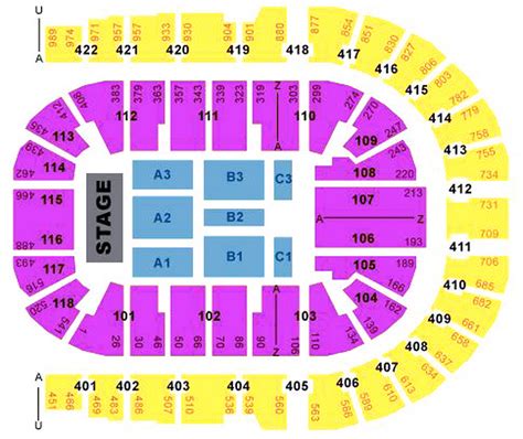 O2 Arena London seating plan - Detailed seat numbers - MapaPlan.com