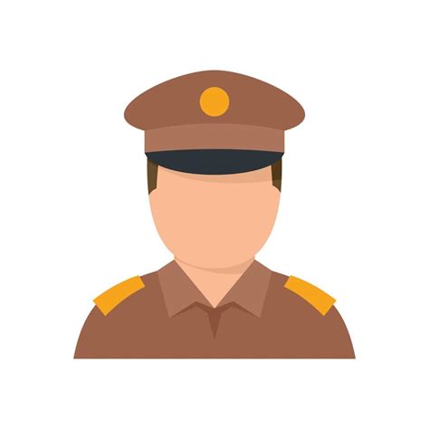 Indian policeman icon flat isolated vector 14935766 Vector Art at Vecteezy