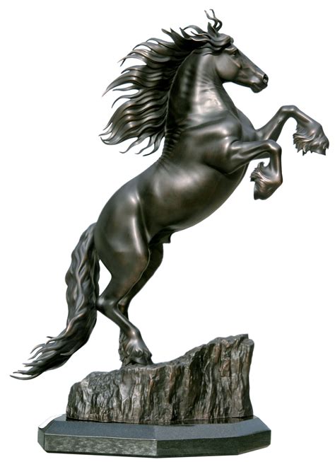 "Friedom" Friesian Horse Sculpture Small - Chester Fields Bronzes Inc.