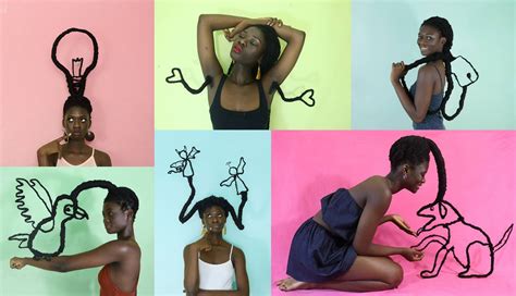 The Picasso of Ponytails? Meet Laetitia Ky, an Ivory Coast-Based Artist ...