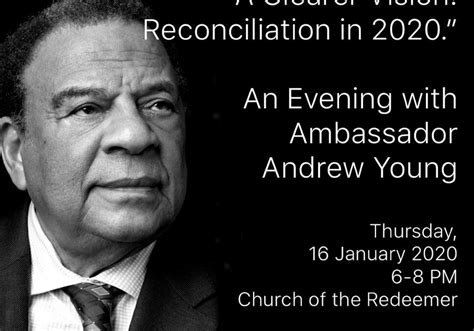 Don't miss this opportunity to hear Ambassador Andrew Young - Church of ...