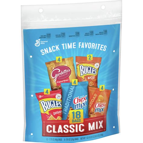 General Mills Snack Time Favorites, Classic Mix Variety Pack, 18 Bags ...