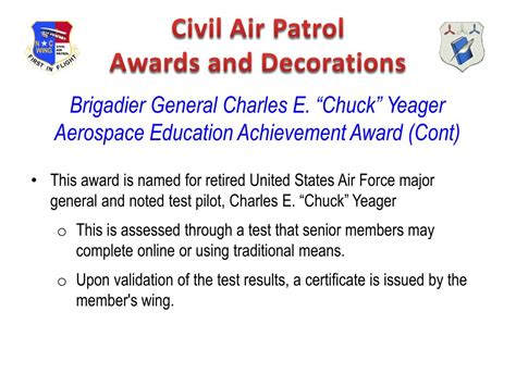 PPT - Civil Air Patrol Awards and Decorations PowerPoint Presentation ...