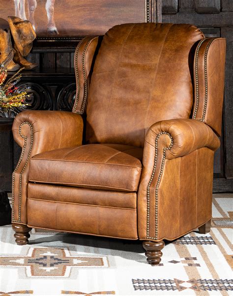 Cowboy Suela Recliner | Tan Distressed Leather | American Made - Adobe ...