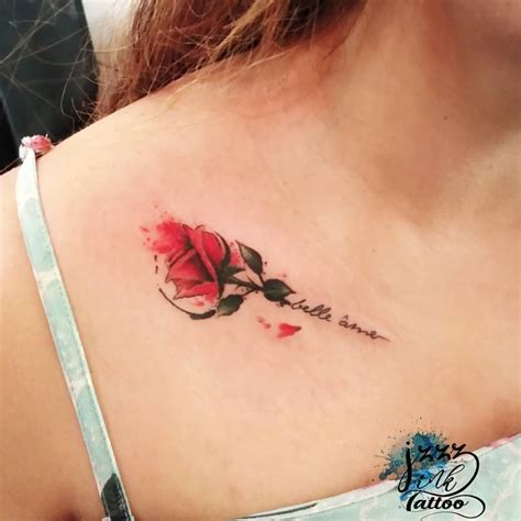 "belle ame" a Beautiful woman #belleame #rosetattoo #watercolor # ...