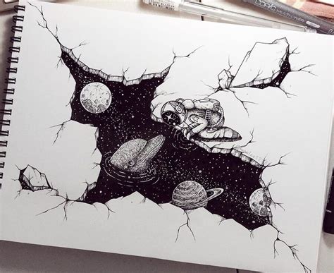 Break the ice. Ink Drawings Mostly in Space. Click the image for more ...