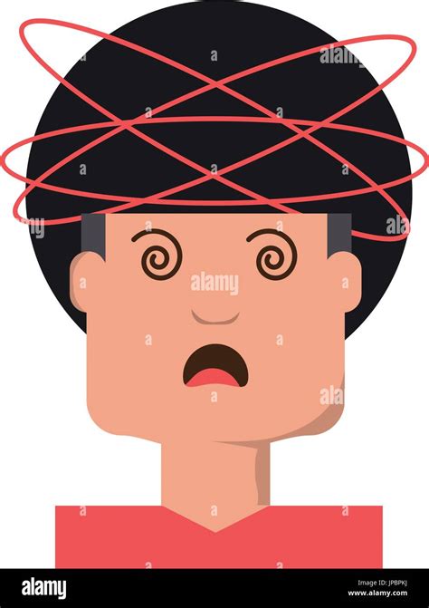 Crazy man cartoon Stock Vector Image & Art - Alamy