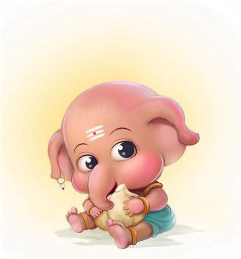 Top 103+ Cartoon baby ganesha images - Tariquerahman.net