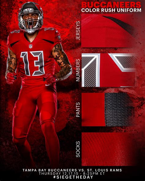 Buccaneers Color Rush Uniform Graphic on Behance