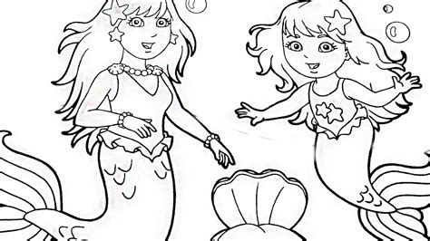 Dora Mermaid Coloring Pages at GetColorings.com | Free printable ...