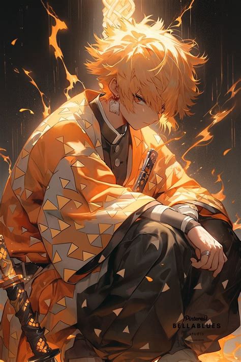 Zenitsu Agatsuma - Thunder Breathing Demon Slayer Art | Arte delle ...