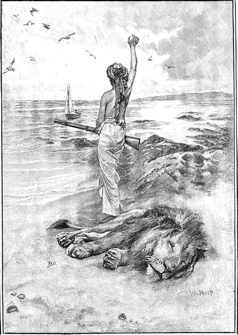 Walter Paget's 120 Illustrations for Defoe's "Robinson Crusoe" (1891)