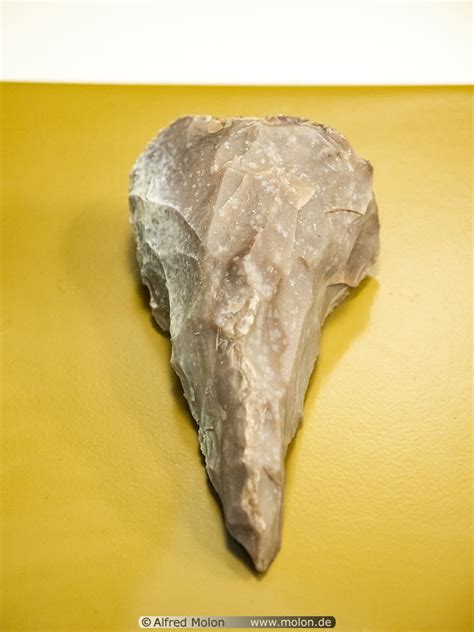 Photo of Hand axe. Archaeology museum, Sanliurfa, Turkey - added image ...