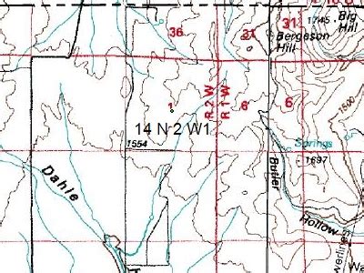 How can I view Section, Township, Range coordinates on a GPS map?