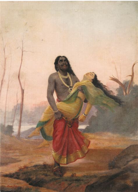 Ravana & Sita - A Love Story | Ravivarma paintings, India art, Female ...