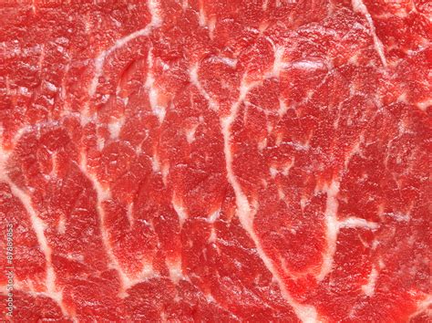 Background texture of raw marbled meat Stock Photo | Adobe Stock