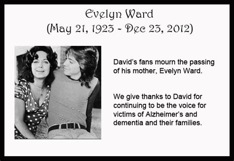 Evelyn Ward (1923 – 2012) - The Official Website of David Cassidy