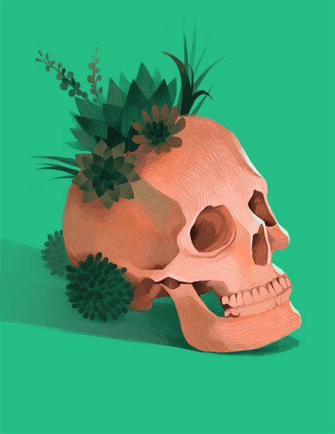 Green Skull by Vannelee on DeviantArt