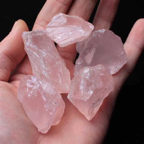 100G Natural Raw Pink Rose Quartz Crystal Stone Specimen Healing F165CL ...