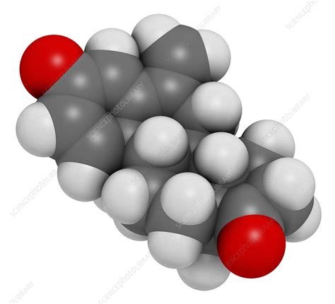 Exemestane breast cancer drug molecule - Stock Image - F013/0011 ...