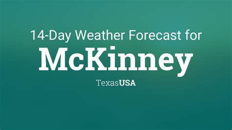 McKinney, Texas, USA 14 day weather forecast