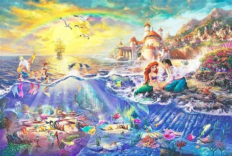 The Little Mermaid - Thomas Kinkade - WikiArt.org