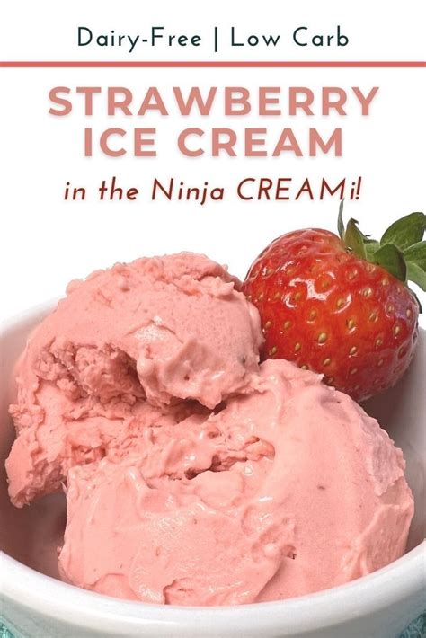 Ninja CREAMi Strawberry Ice Cream - | Recipe | Ice cream maker recipes ...