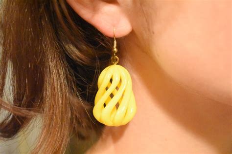 3D Printed Earrings / 3D Printed Jewelry / 3D Print Earrings / | Etsy