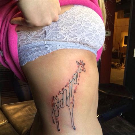 Giraffe tattoo! Stand tall