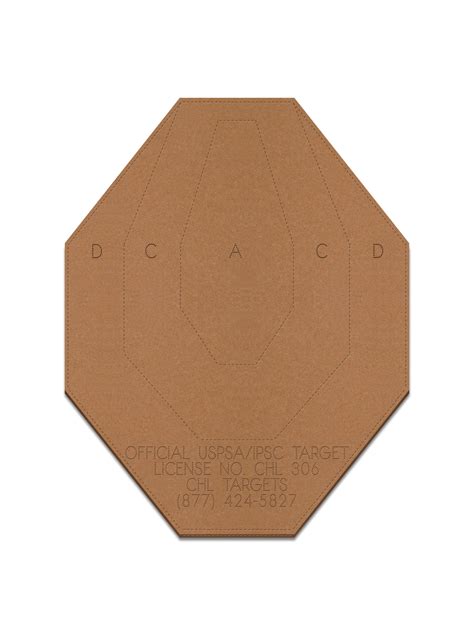 Buy Official USPSA/IPSC Cardboard Shooting Targets, Competition Torso ...