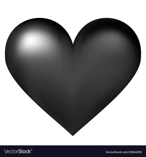 Black heart Royalty Free Vector Image - VectorStock