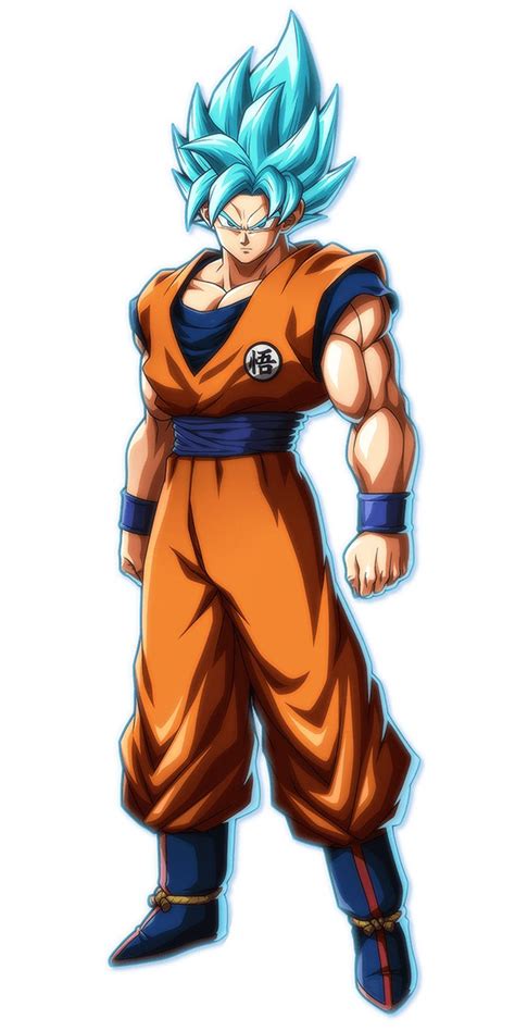 Super Saiyan Blue Goku Art - Dragon Ball FighterZ Art Gallery