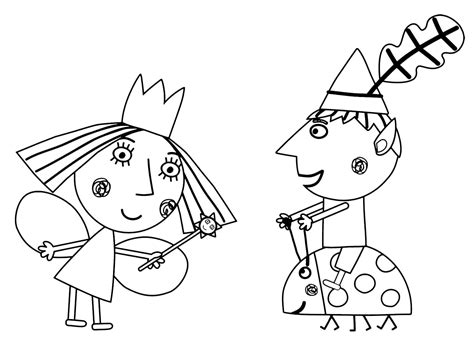 Ben and Holly coloring pages - Printable coloring pages